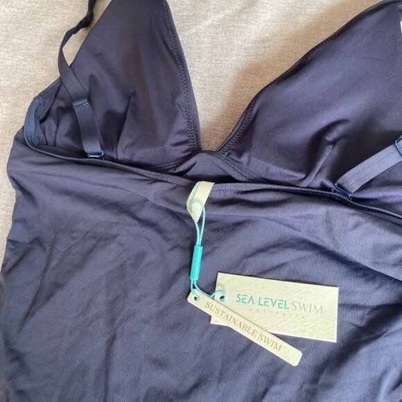 Sea Level Swim Eco Essentials Longline Tri One Piece, Night Sky, Size 10 - Picture 6 of 9